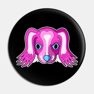 pinky puppy face Pin