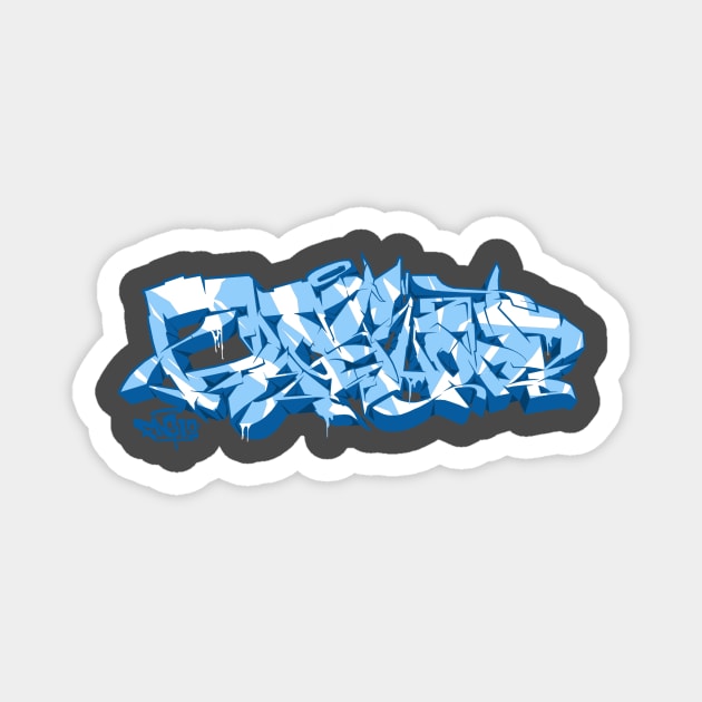 Graffiti Ice Style Magnet by playhard24