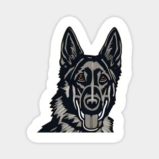 German Shepherd Dog Smile Magnet