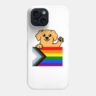 Love is love Puppy - Golden Phone Case