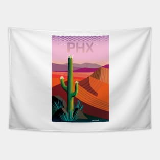 Phoenix Arizona Travel Poster Tapestry