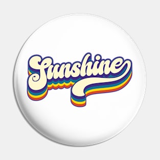 Retro Sunshine Pin