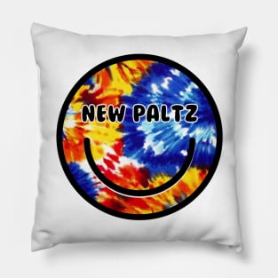 New Paltz Tie Dye Happy Face Pillow