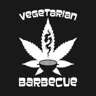 Vegetarian Barbecue Grilling Bbq Hemp Weed Ganja T-Shirt