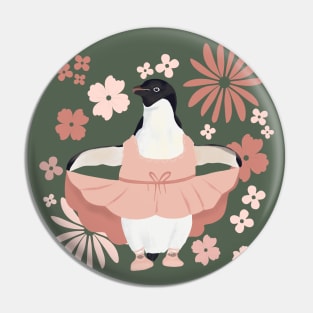 Girly Ballerina Penguin Pin