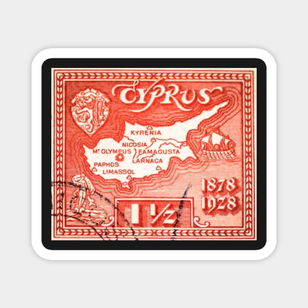 1928 Cyprus Stamp Magnet by Bobbex