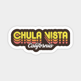 Retro Chula Vista California Magnet