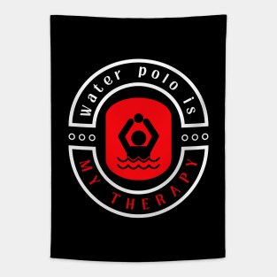 Water Polo is my therapy funny motivational design Tapestry