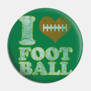 I Heart Football Pin