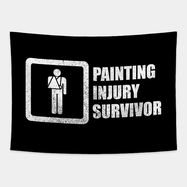 Painting Injury Survivor Tapestry by GloopTrekker