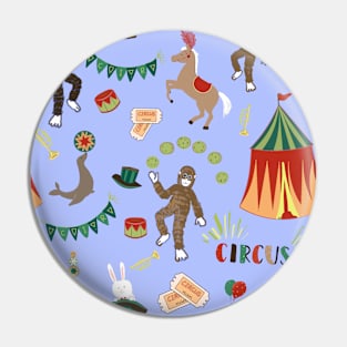 Circus cartoon animals Pin