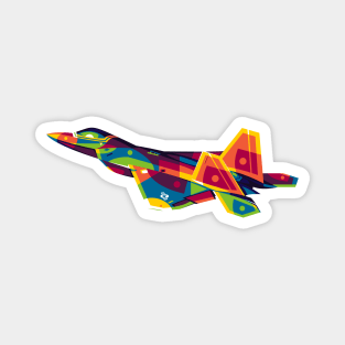 F-22 Raptor in Pop Art Magnet