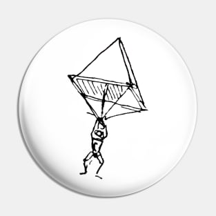 Leonardo Da Vinci - Parachute Sketch Pin