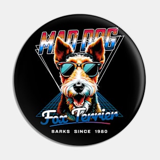 Mad Dog Fox Terrier Dog Pin