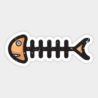 Fish Skeleton Stickers for Sale