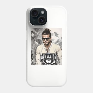 Rebellion Football Podcast (man ponytail and dark shades) Phone Case