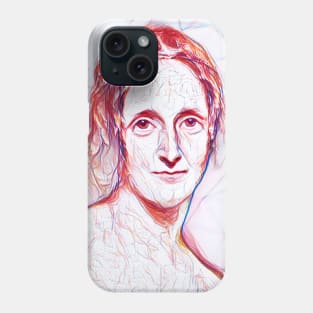 Mary Shelley Portrait Line Art Phone Case