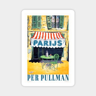 Parijs per Pullman Vintage Travel Poster Magnet