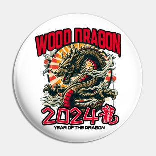 Chinese New Year 2024 Wood Dragon Pin