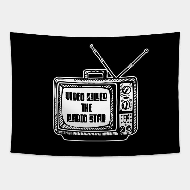 Video Killed the Radio Star - Buggles Tapestry by Barn Shirt USA