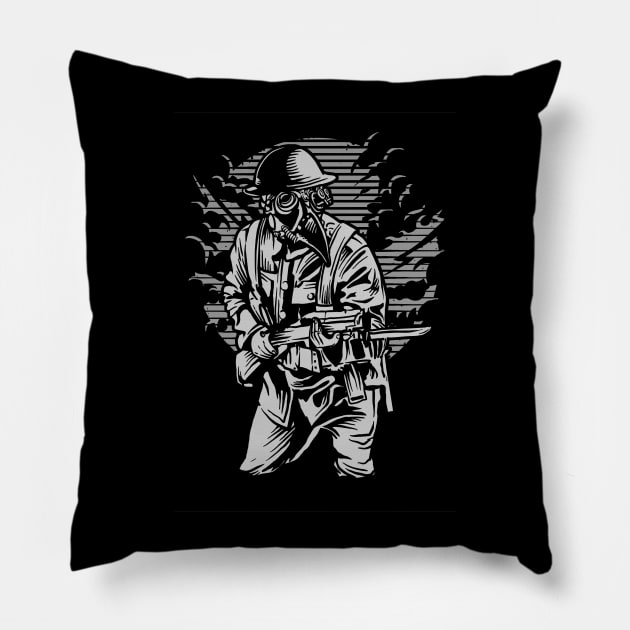 Steampunk Soldier Pillow by Original_Wicked