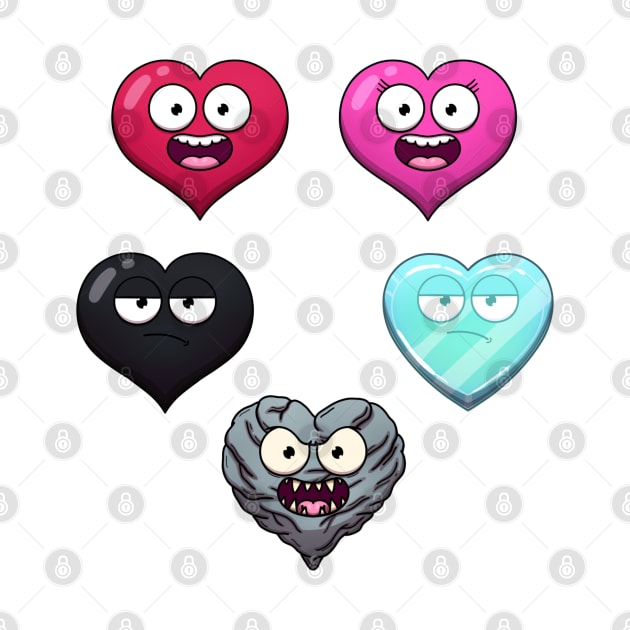 Types Of Hearts by TheMaskedTooner