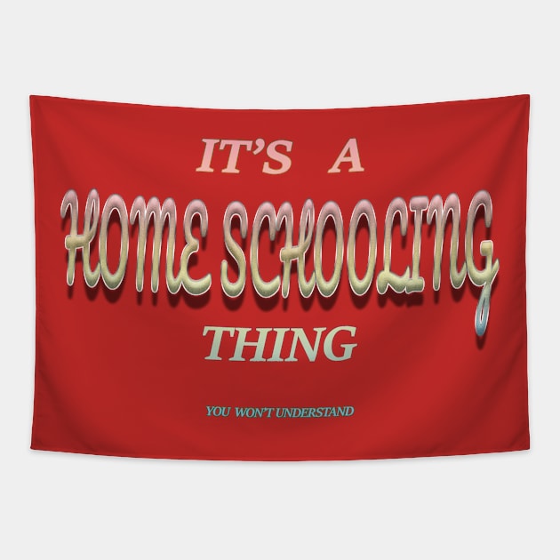 Home schooling thing Tapestry by FLOWING COLORS