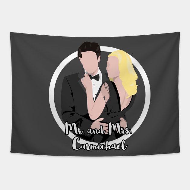 Mr and Mrs Carmichael (Chuck) Tapestry by insidethetardis