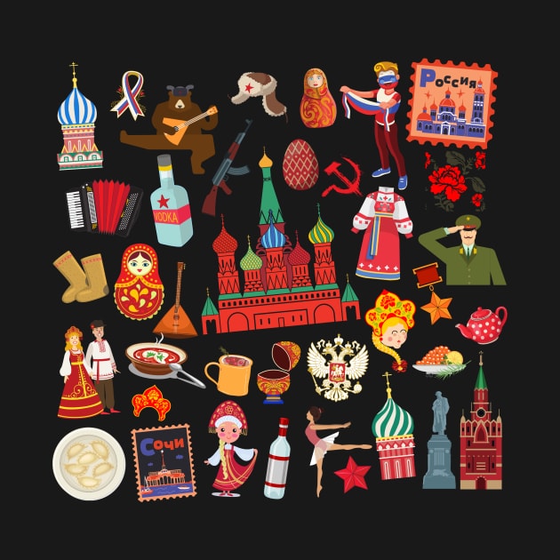 Russia Travel Icons by FancyPlanet