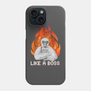 Gorilla Tag Like a Boss VR Gamer Merch Phone Case