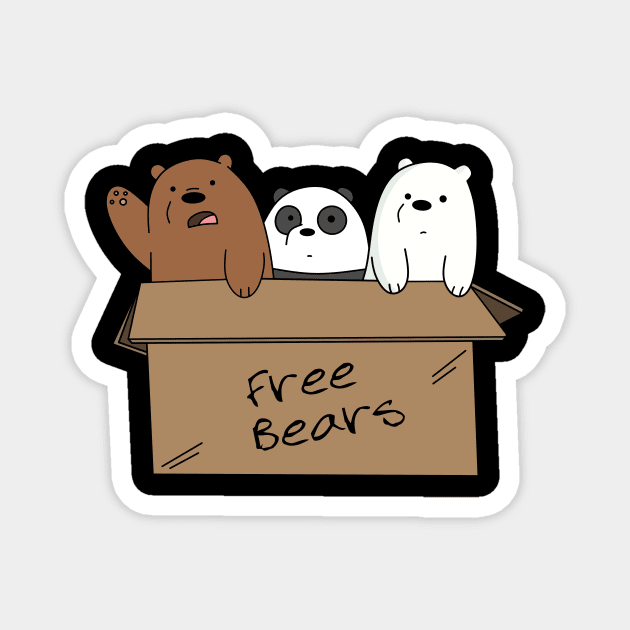 We Bare Bears Magnet by Outland Origin
