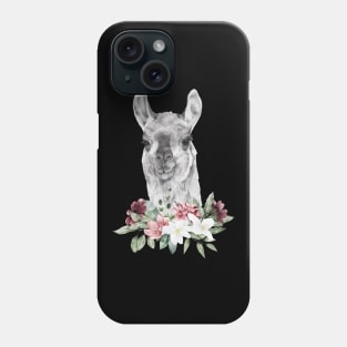 Floral Wild Llama Head Animal Spirit Costume Wildlife Rescue Phone Case