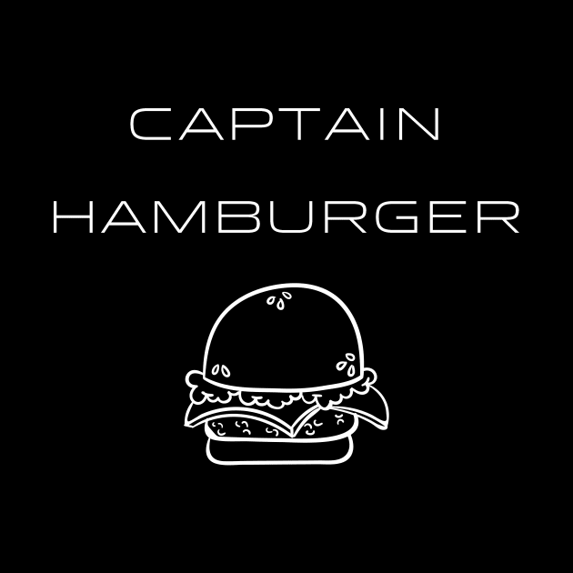 Captain Hamburger Typography White Design by Stylomart