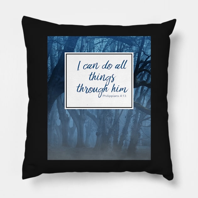 Inspirational Religious Quotes Pillow by 3QuartersToday