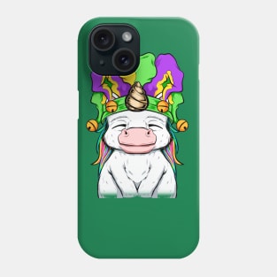 mardi gras unicorn funny new orleans Phone Case