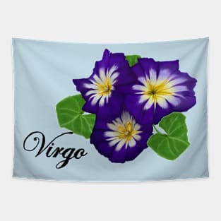 Virgo Star Signe Floral Celebration Tapestry