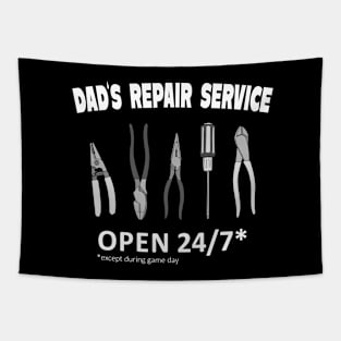 Dad's Repair Service For Handy Dads Fun Tapestry