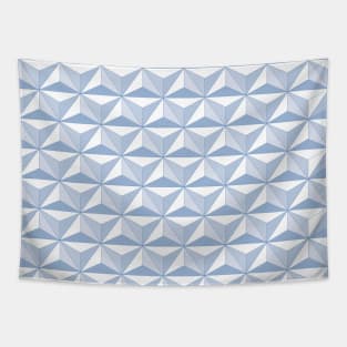 Geodesic Sphere, Blue Grey Tapestry