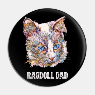 Ragdoll Dad Father's Day Gift Pin