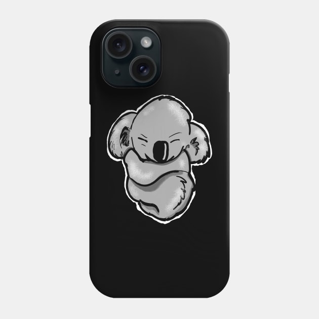 Sleeping baby koala Phone Case by silentrob668