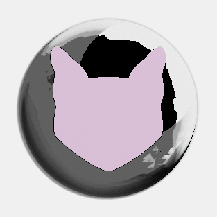 Light Purple Cat Head Pin