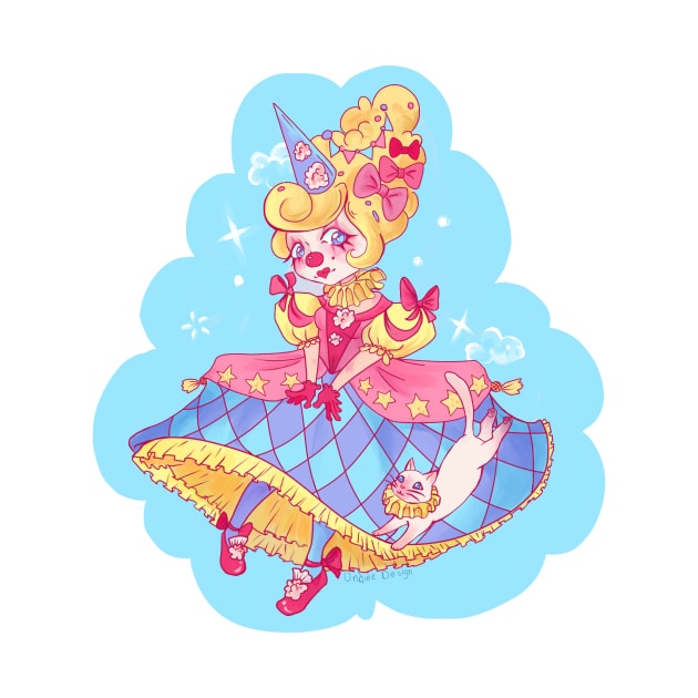 Clown Queen - Circus colors by KaijuCupcakes