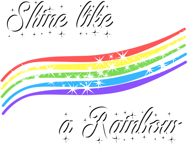 Shine like a rainbow Kids T-Shirt by KellysKidsDesigns