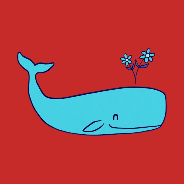 Peace Whale Blue by Terry Fan