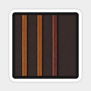 Brown leather, natural and ecological leather print #36 Magnet