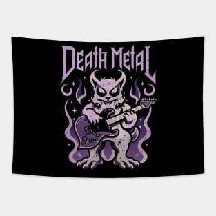 Death Metal Satanic Baphomet Cat Tapestry