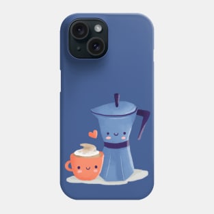 Cute coffee couple Phone Case