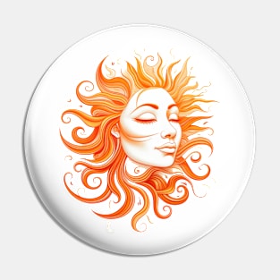 Sun Goddess Pin