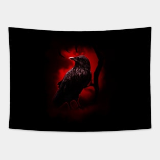 Blood Moon Raven's Night Tapestry