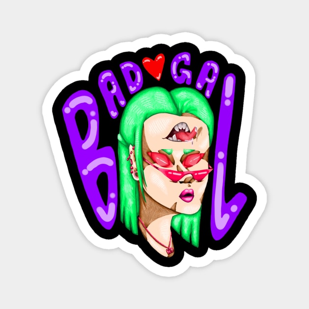 Bad Gal. Magnet by KyGuy